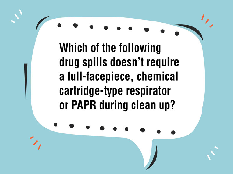 drug spill safe handling