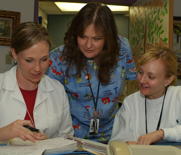 a gathering of nurses