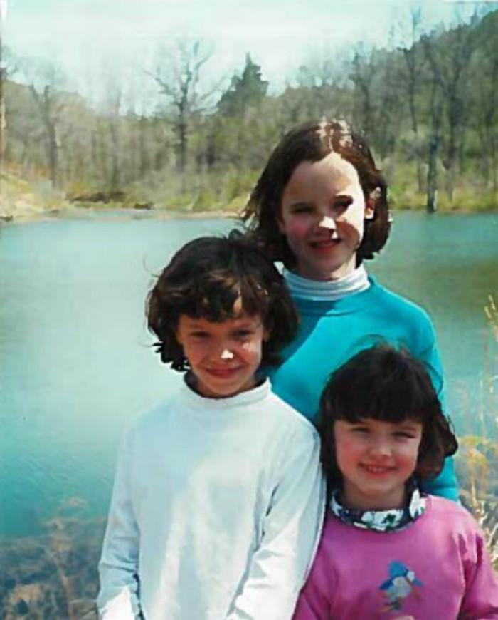 Three young sisters